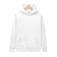 thumbnail image 4 of Boyscolos Mens Sweatshirt Basic Hooded Pullover Hoodies Unisex Men Fall Casual Fitness Long Sleeve Athletic Hoody with Pocket White 2XL, 4 of 4