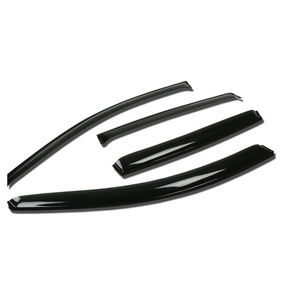 DNA Motoring WVS-056 For 2007 to 2011 Honda CR -V RE 4pcs Window Vent Visor Deflector Rain Guard (Dark Smoke) 08 09 10