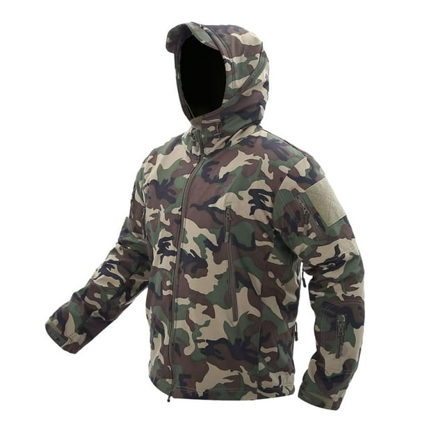 Minnieouse Chaqueta táctica militar para hombre Manténgase protegido y elegante en cualquier situación Chaqueta táctica de camuflaje Abrigos y chamarras Camuflaje S