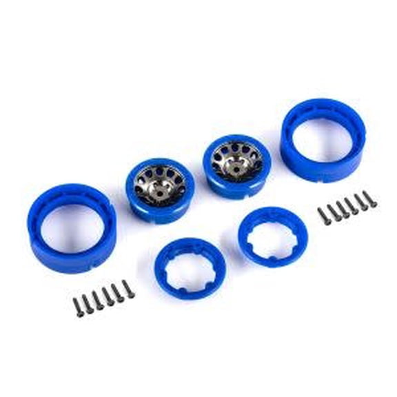 TRA9781-BLKBL Traxxas Wheel Method 105 Blue 1.0 TRX-4M TRA9781-BLKBL