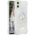thumbnail image 6 of Liquid Quicksand Case for Samsung Galaxy A06 with Diamond Kickstand, Luxury Fun Glitter Sparkle Flowing Clear Bling Cover Case for Samsung Galaxy A06. -Colorful, 6 of 7