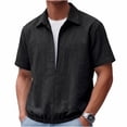 thumbnail image 3 of Vetsdori Outdoor T-Shirts for Men Short Sleeve Summer Pullover Fashion Casual Plain Mens Tops Collar, 3 of 7