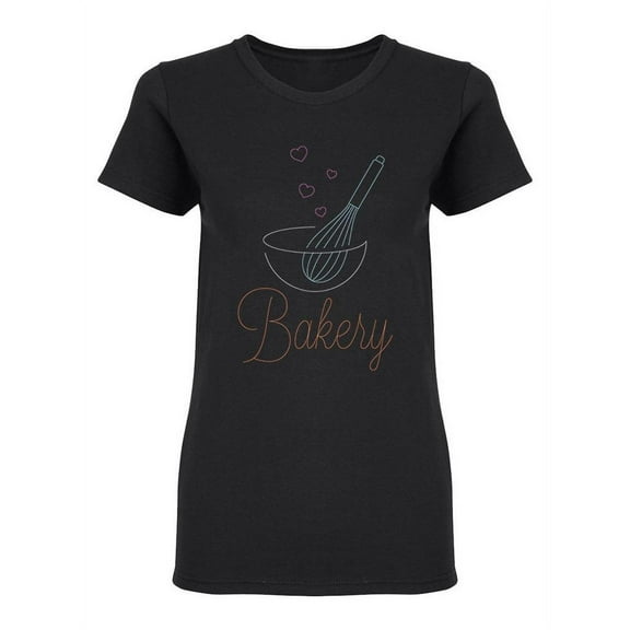 Bakery Design Shaped T-Shirt Women -Image by Shutterstock, Female Large