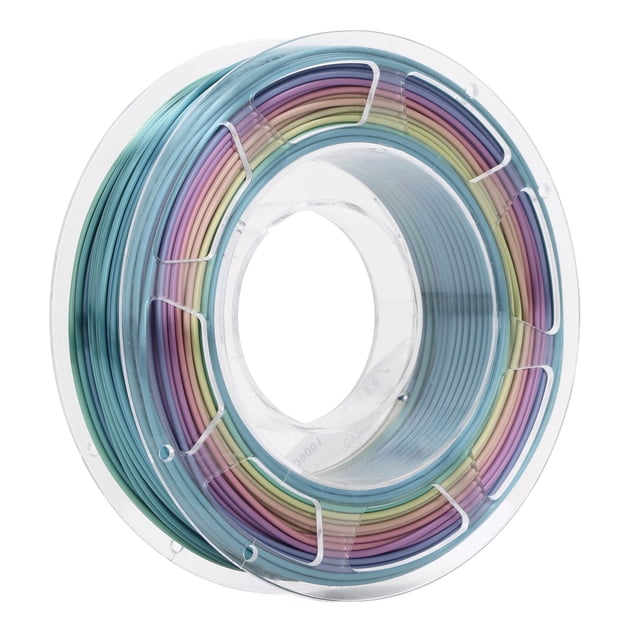 Filamento PLA, 200 G De Color Degradado íris Impresora 3D Filamento PLA Aspecto Sedoso Para Manualidades Decoraciones Adornos Modelos Para La Escuela
