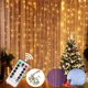 thumbnail image 4 of Christmas Lights Curtain Garland Merry Christmas Decorations For Home Christmas Ornaments Xmas Gifts Navidad Natal 2024 New Year, 4 of 5