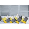 thumbnail image 6 of Ambesonne Abstract Throw Pillow Cover 4 Pack, Pale Yellow Squares, 16", Grey Yellow, 6 of 6
