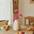 thumbnail image 6 of 3 Heads Hot Pink Artificial Flowers, Fake Flowers for Vase Indoor, 25'', 6 of 6
