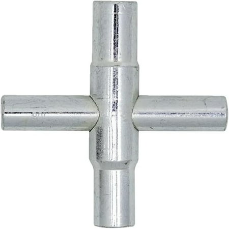 

T422 SILCOCK Key - Efficient Durable and Sturdy Chrome 4 Way Tool - Ergonomic Design for Tight Spaces - Long-lasting Performance Perfect Addition to Home Toolkit - Provides Smooth Turn