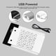 thumbnail image 4 of Super Mini Almohadilla de luz LED Caja de luz ultrafina Alimentado por USB Brillo regulable Artcraft Abanopi Almohadilla de luz, 4 of 7