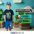 thumbnail image 3 of Minecraft Boys 3-Piece Creeper, Skeleton, Zombie Set - Short Sleeve Graphic T-Shirt, Shorts, and Baseball Cap Outfit for Kids (Sizes 4-16), 3 of 7