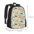 thumbnail image 3 of Daiia Dinosaurs and Tropical Leaves Backpack for Men and Women -Durable Backpack Large Capacity, Water-Resistant Bag with Adjustable Straps and Laptop Compartment, 3 of 9