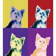 thumbnail image 3 of Retro Duvet Cover Set, Pop Art Style Composition with Colorful Dog Portrait Vintage Style Nineties Design, Decorative 3 Piece Bedding Set with 2 Pillow Shams, Calking Size, Multicolor, by Ambesonne, 3 of 3