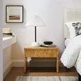 thumbnail image 1 of Hudson 1-Drawer Burl Wood Nightstand, 1 of 10