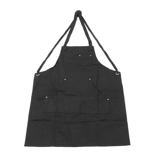 Delantal de trabajo multifuncional ajustable de lona con bolsillos para carpintero, electricista, chef, peluquero