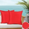 thumbnail image 2 of Fdelink Waterproof Pillows for Patio Couch Case Covers Vibrants Pillows Durable Decorative Outdoor Outdoor Throw Cushion Case Pillow Cases Red, 2 of 6