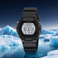 thumbnail image 4 of Men's Outdoor Sports Digital Watch Waterproof with Luminous Display, Rugged Durable Wristwatch for Hiking, Camping, Running, Swimming, Calendar Stopwatch, 4 of 9