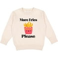 thumbnail image 2 of Inktastic Funny French Fry More Fries Toddler Sweatshirt, 2 of 4