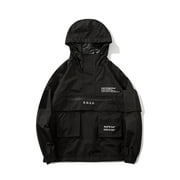 Niepce Inc Streetwear Black Combat Multi-pockets Cyberpunk Techwear Jacket (Men’s)