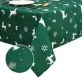 thumbnail image 5 of Litake Christmas Tablecloth for Rectangle Tables Xmas Winter Snowflake Table Cover Waterproof Holiday Table Cloth Fabric Decorative Table Cover for Gift Party Dining Banquet, 60 x 120 Inch, 5 of 11