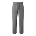 thumbnail image 6 of Womens Sweatpants Autumn Winter Lined High Waist Pockets Straight Wide Leg Yoga Pant Streetwear, 6 of 7