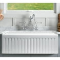 thumbnail image 5 of Sutton Place Reversible Farmhouse Fireclay 33 in. Single Bowl Kitchen Sink in White with Grid and Strainer, 5 of 5