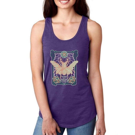 Egyptian Scarab Art Nouveau Racerback Tank Women -Image by Shutterstock, Female x-Large