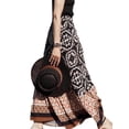 thumbnail image 5 of KelaJuan Women Vintage Half Dress, Pleated Retro A-Lined Summer Spring Street Party Long Skirt, 5 of 7