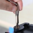 thumbnail image 4 of Matsuzay Juego de destornilladores de llave de 2 uds., llavero de acero inoxidable, herramienta de bolsillo multiusos para exteriores Artesanía gris, 4 of 6