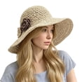 thumbnail image 2 of QASIEATN Women's Classic Sun Hats Women Summer Two Tone Hat Versatile Wide Brim Sun Hat Fall Fashion Accessories, 2 of 4