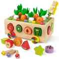 thumbnail image 1 of Juguete de motor fino Coogam Montessori Carrot Harvest de 3 a 5 años, 1 of 7