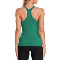 thumbnail image 2 of Alove Women's Racer Back Stretchy Tank Top With Shelf Bra Square Back Yoga Workout Tank Top, 2 of 6