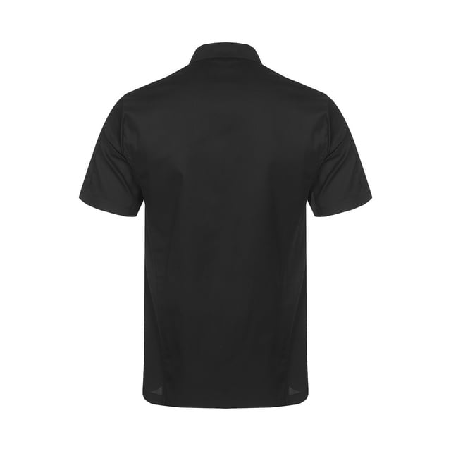 XUNZOO Homme Unisexe Classique Professionnel Manteau de Chef Veste de Chef Boutonnée Uniforme de Pâtisserie Cuisine Noir m