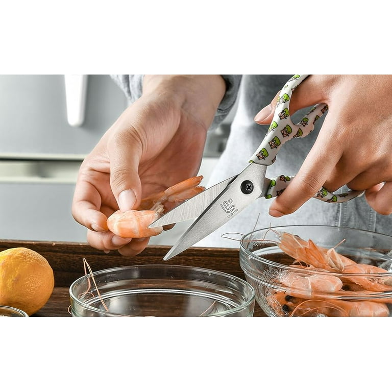 Kitchen Scissors-heavy Duty Kitchen Shears Stainless Steel,comes-apart  Detachable Kitchen Shears,with Magnetic Holder,for  Chicken,meat,food,vegetables