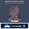 thumbnail image 5 of FORMRS Unisex School Backpack 17" Student Travel Bag with Laptop Compartment, Colorful Painted Flowers Pattern, 5 of 7