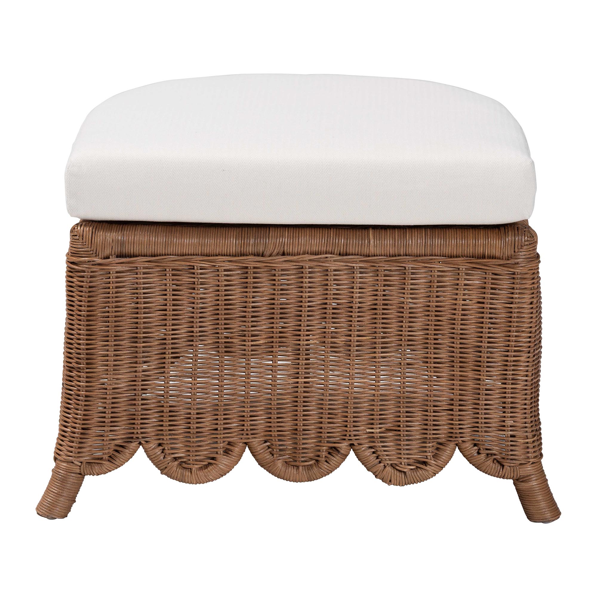 bali & pari Detta Boho Footstool, Peanut Brown