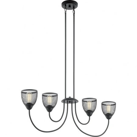kichler lighting - four light linear chandelier - chandelier linear (single) -