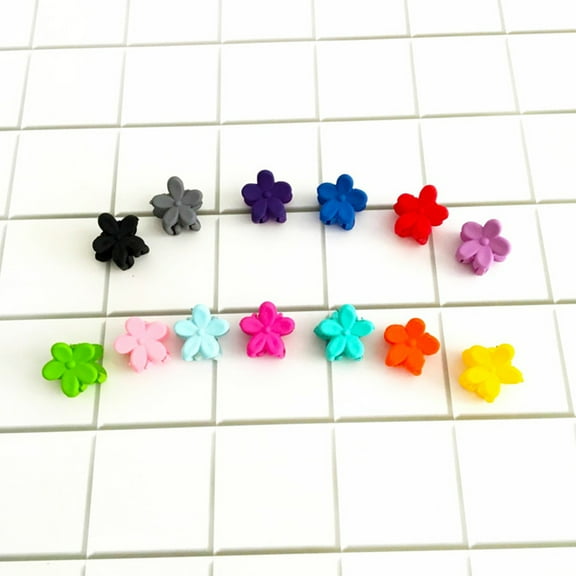 MLINS  60 Pcs Frosted Flower Hair Clip Fresh Style Clips Child Baby Girl