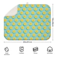thumbnail image 2 of 2pcs Vintage Lemon and Bees Dish Drying Mat 3-Layer Thick Absorbent Microfiber Sink Mat Heat Resistant for Lemon Theme, 2 of 4