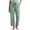 Mint Green Pant, variant on Womens Linen Casual Pants High Waist Drawstring Lounge Pant Summer Bottom Drawstring Straight Trousers with Pocket Mint Green Pant S