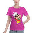 thumbnail image 1 of Women's Basic Short Sleeve T-Shirt Crayon Shin Chan, 1 of 6
