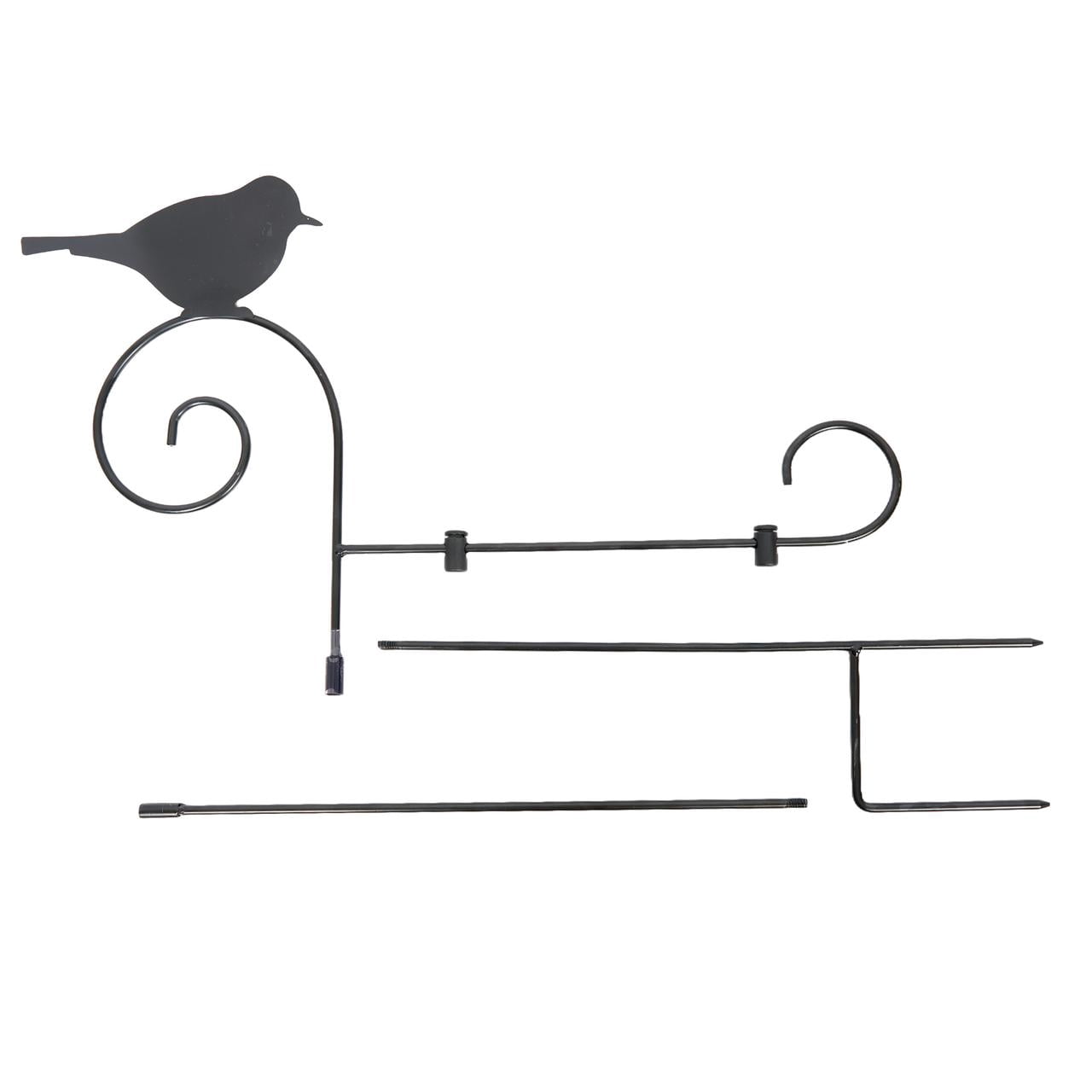 Bird Silhouette Garden Flag Holder Stake