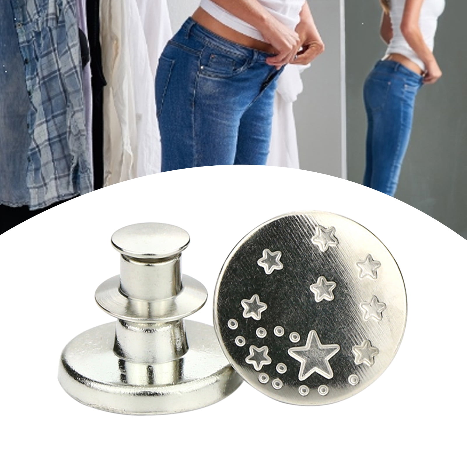 Aihome 12 Sets Replacement Jean Buttons 