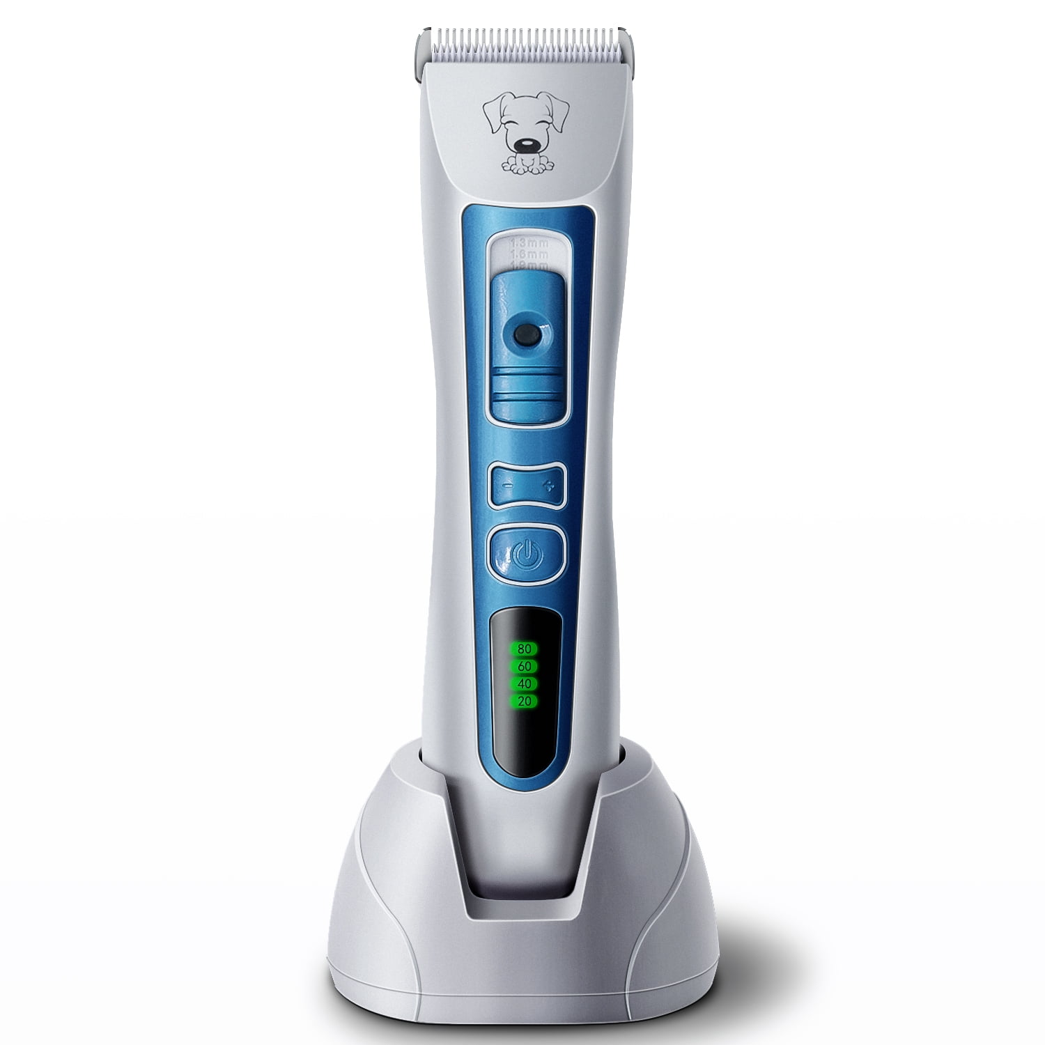 Surker SK309 Wireless Pet Hair Clippers 9pc. Grooming Kit