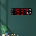 thumbnail image 3 of Oversized Digitale Slaapkamer Decor Temperatuur Opknoping Bureau Datum/Dag Mute Rojo-B Zulema Reloj de pared digital, 3 of 8