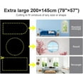 thumbnail image 5 of Cortinas opacas portátiles para dormitorio, tela de poliéster de alta densidad con revestimiento plateado reflectante, 100 % bloqueador de luz solar, fáciles de cortar para un ajuste personalizado,, 5 of 5