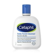 Cetaphil Daily Facial Cleanser Face Wash for Sensitive, Normal to Oily Skin Cleanser, 4 oz