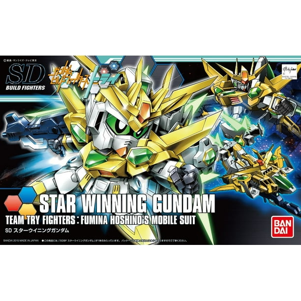 Bandai Hobby Gundam Build Fighters Try Star Winning Gundam Sd Model Kit Walmart Com