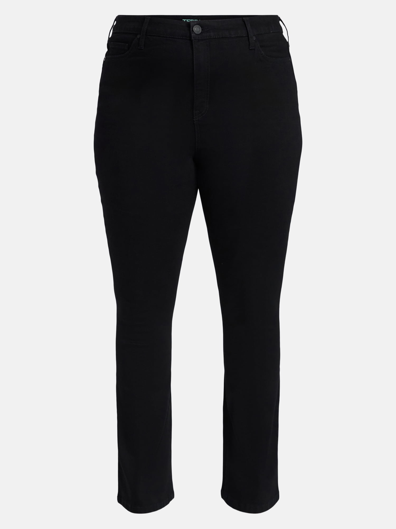 Terra & Sky Women's Plus High Rise Bootcut Jeans, Sizes 16W-28W