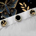 thumbnail image 5 of Feelyou Magic Boho Butterfly Black Out Curtains for Teens, Rustic Leaves Plant Curtains Pack of 2 (42x63 Each), Tribal Moon Galaxy Bedroom Curtains, Curtains and Drapes Decor, 5 of 7