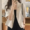 thumbnail image 6 of Summer Blazers Women Simple Leisure Loose Korean Style Youth Single Breasted, 6 of 8